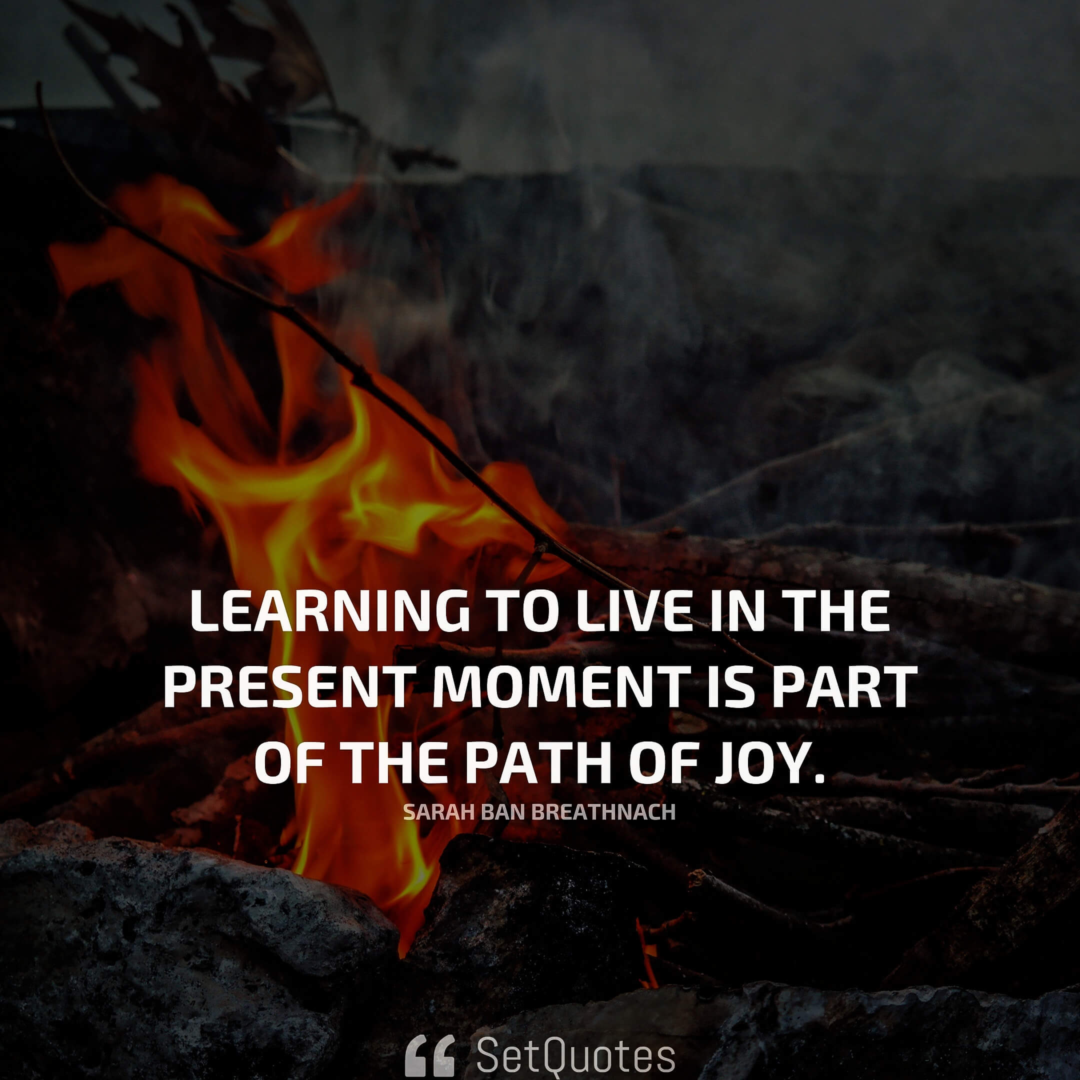 Learning To Live In The Present Moment Is Part Of The Path Of Joy